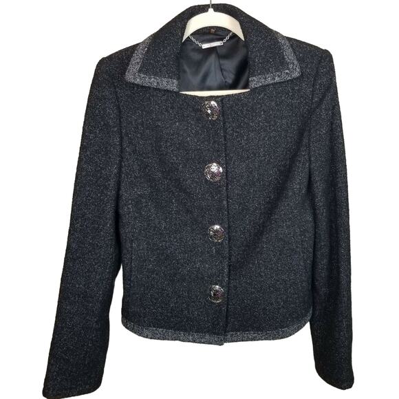 Elie Tahari Womens Virgin Wool Alpaca Blazer Size S Classic Preppy Quiet Luxury - Picture 1 of 9